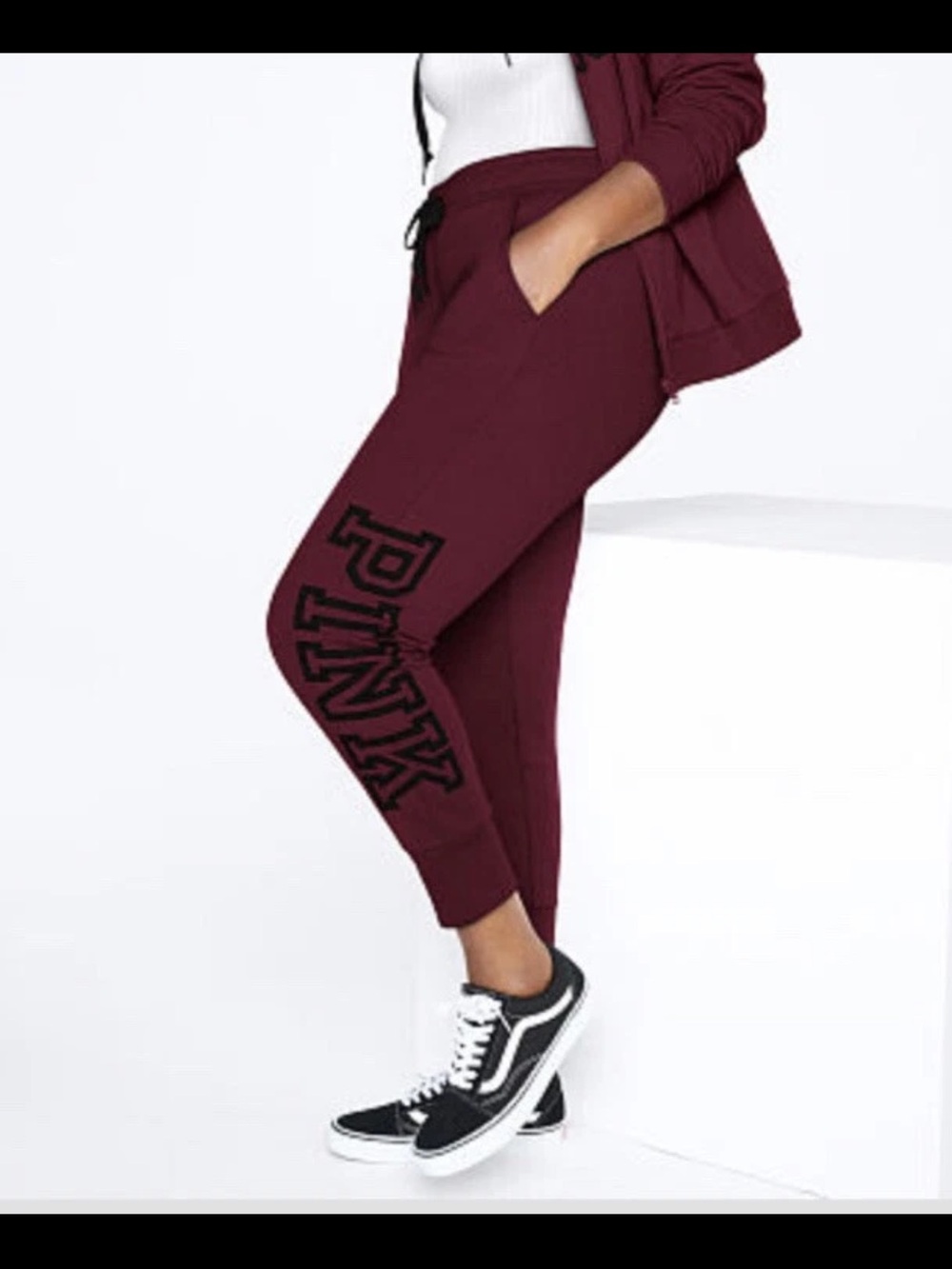Victoria Secret Pink Joggers Pant L ❤️